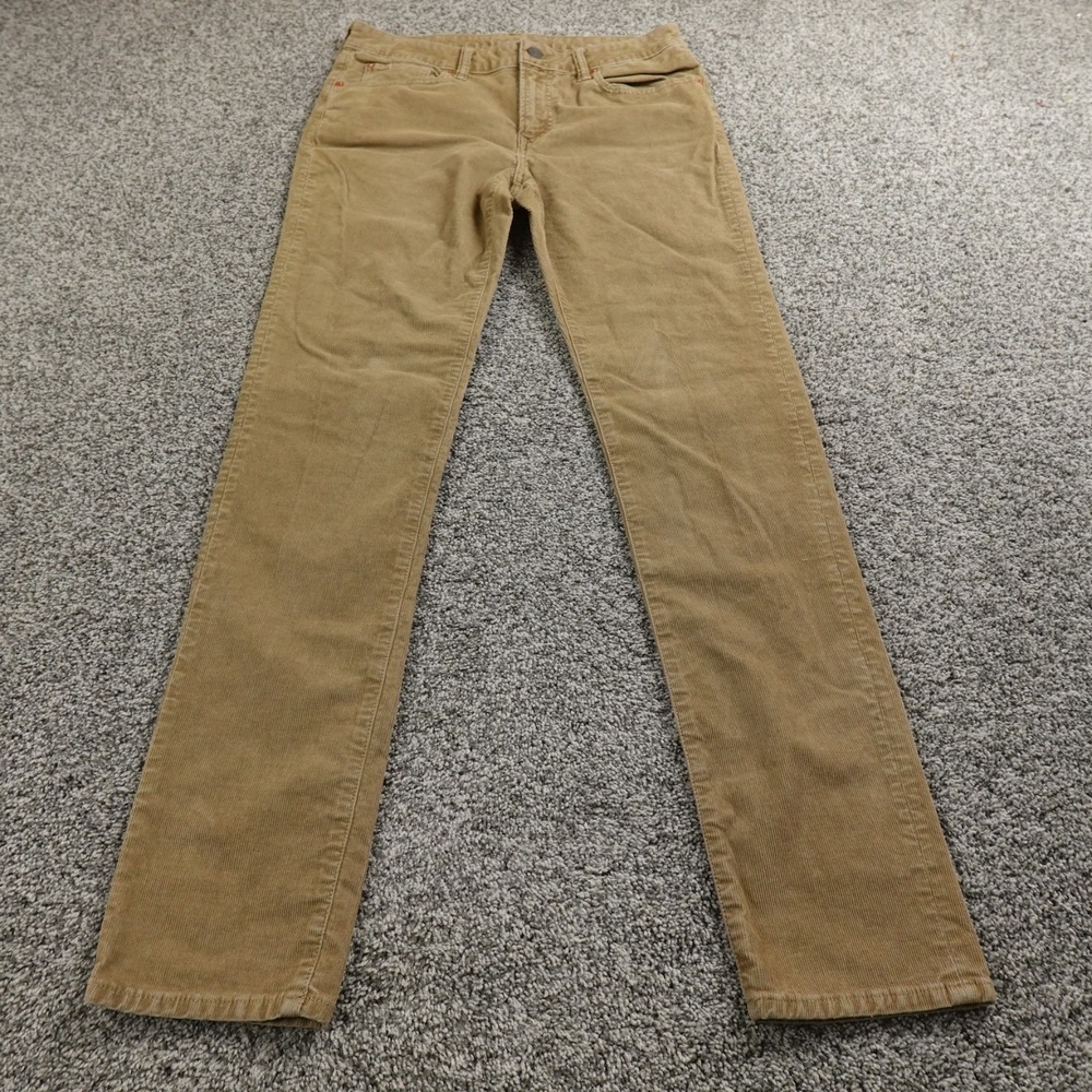 American Eagle Pants Mens 32X34 Brown Corduroy Jeans Slim Straight Flex Stretch